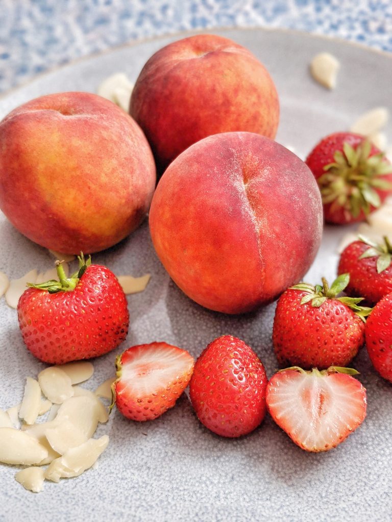 Strawberry peach galette - vegan & naturally sweetened