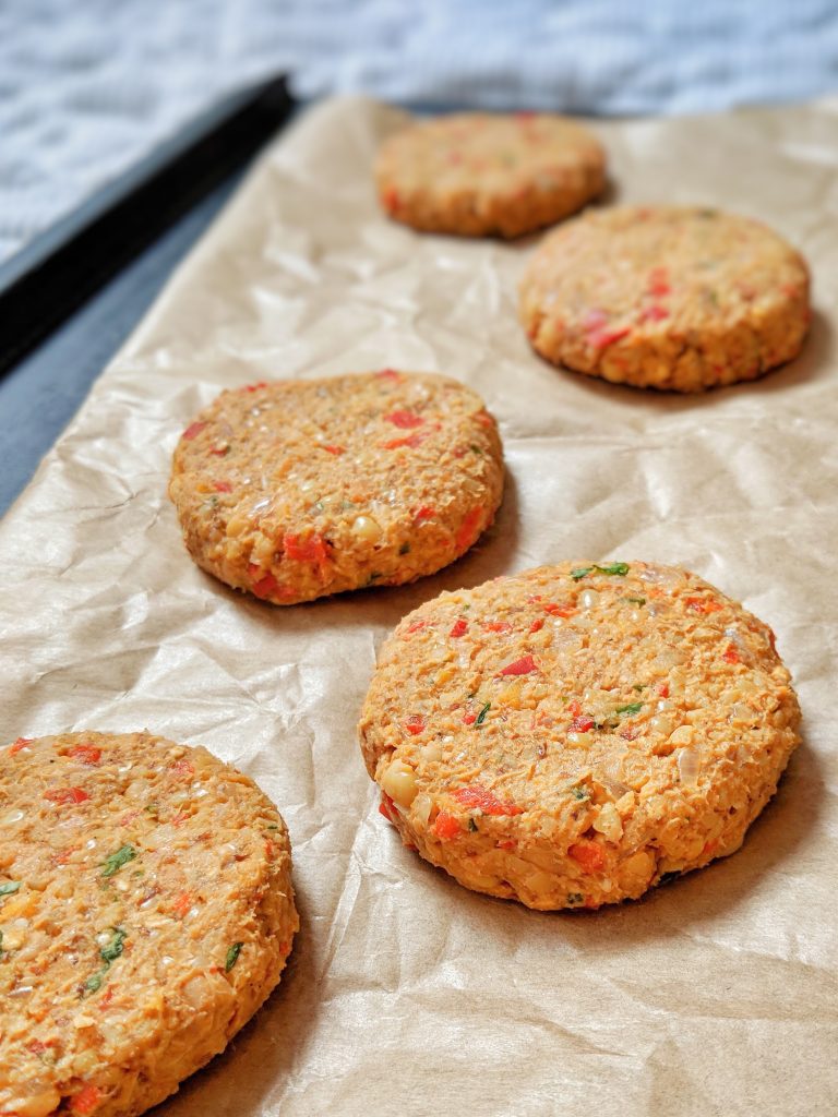 Easy Chickpea Patties - vegan, gluten-free & oil-free