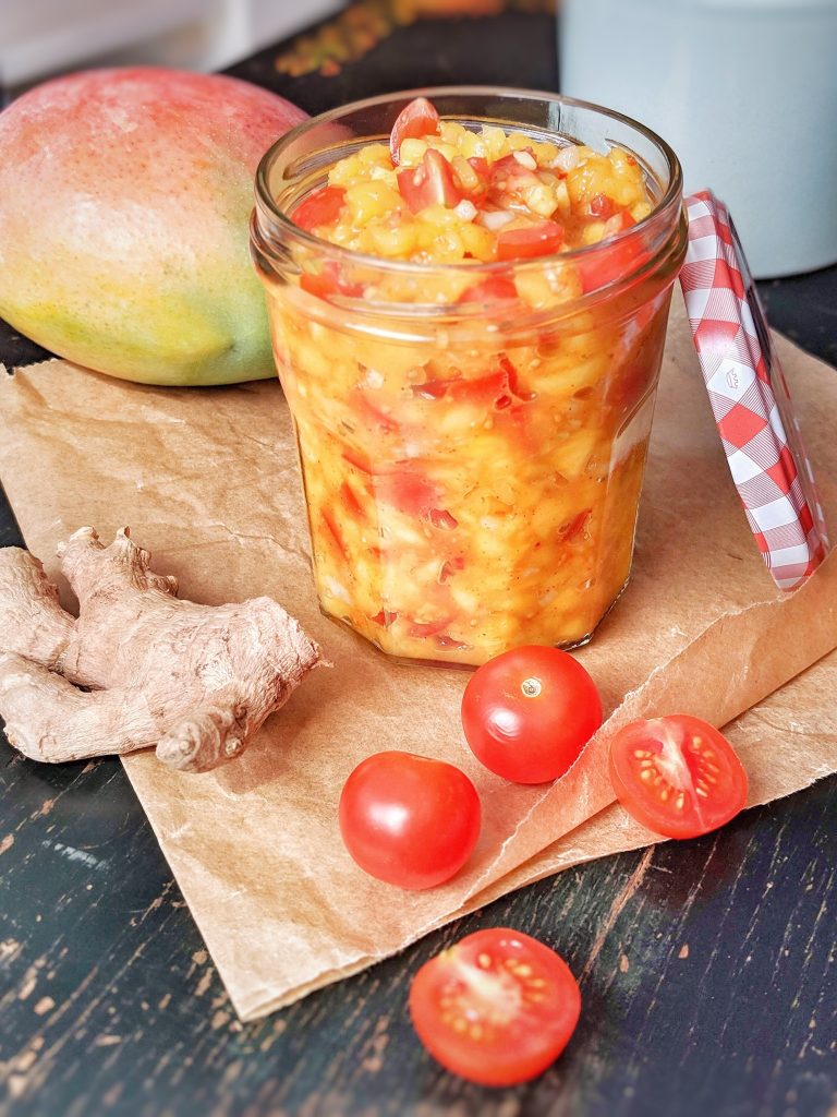 Mango Ginger Salsa - vegan, GF & sugar free