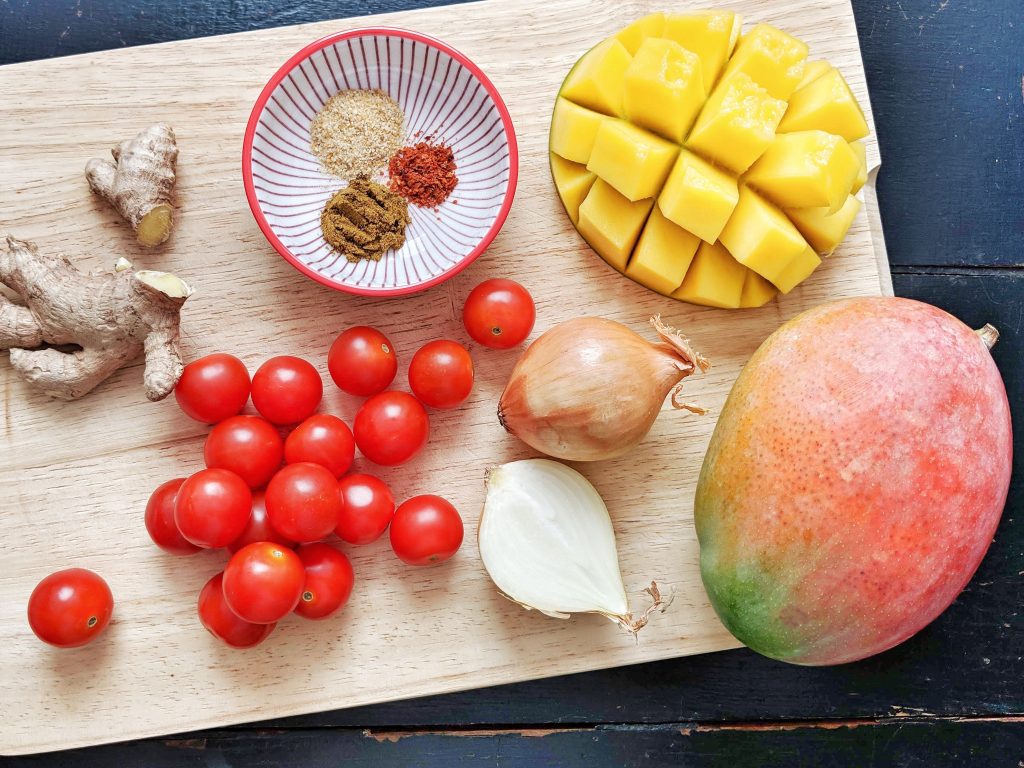 Mango Ginger Salsa - vegan, GF & sugar free