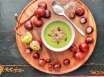 Creamy Pea & Coconut Soup with Ginger - vegan & gluten-free