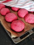 Homemade pink Burger Buns with Chia - super fluffy & vegan