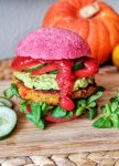 Perfect Pumpkin Veggie Burger - vegan, colorful & lip-smacking good